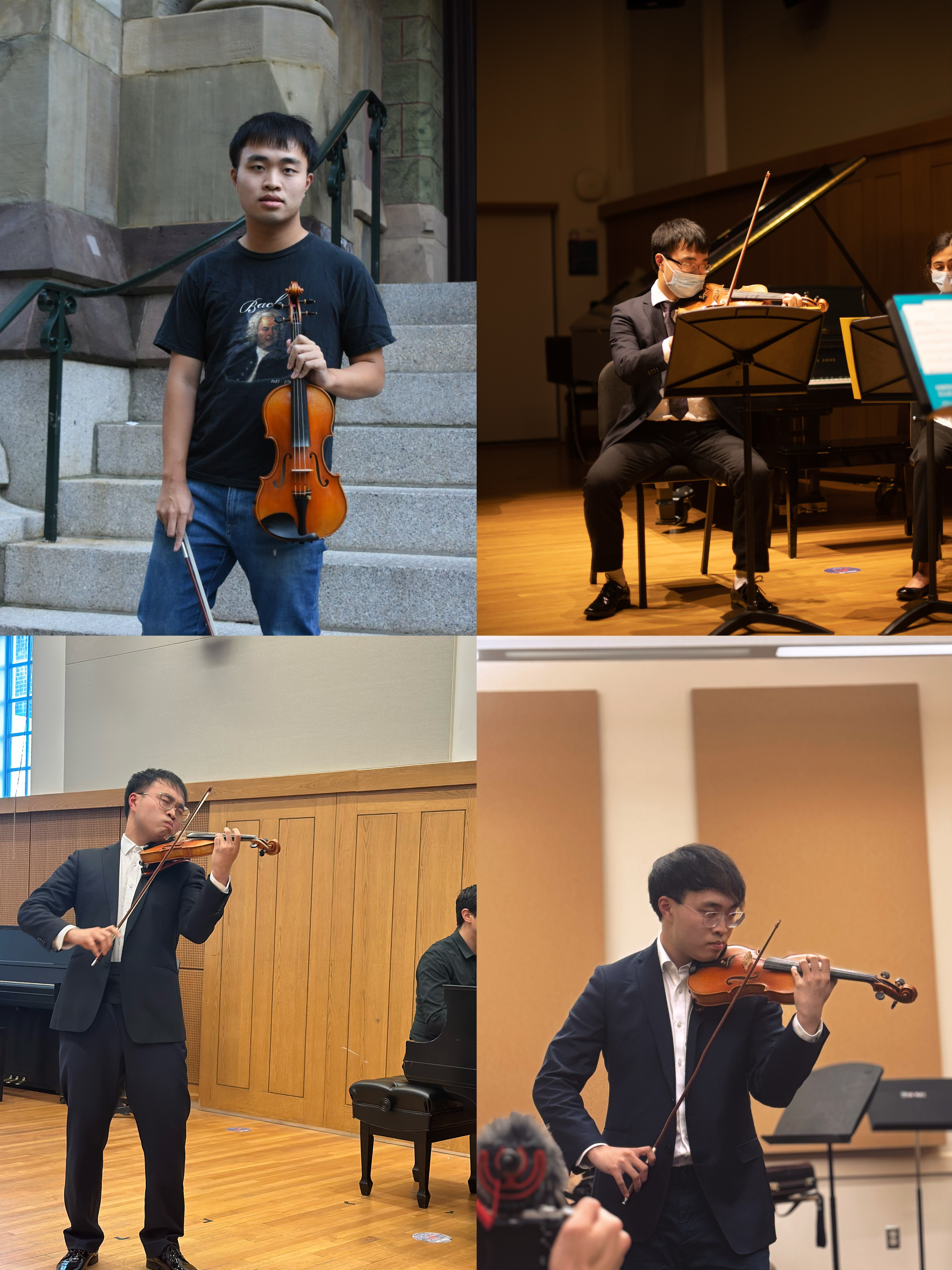 Tianhao Luo playing violin
